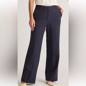 Quince Navy Blue Ultra Stretch Ponte Trouser
